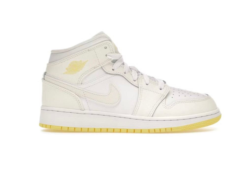 AIR JORDAN 1 MID GS JAUNE\BLANC